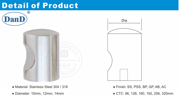 Bot&atilde;o cil&iacute;ndrico -d e d hardware