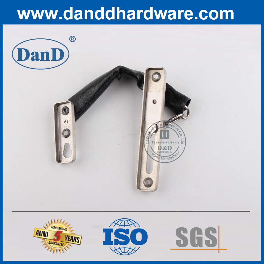 Novo design de cadeia de aço inoxidável para portas de apartamento-dddg004