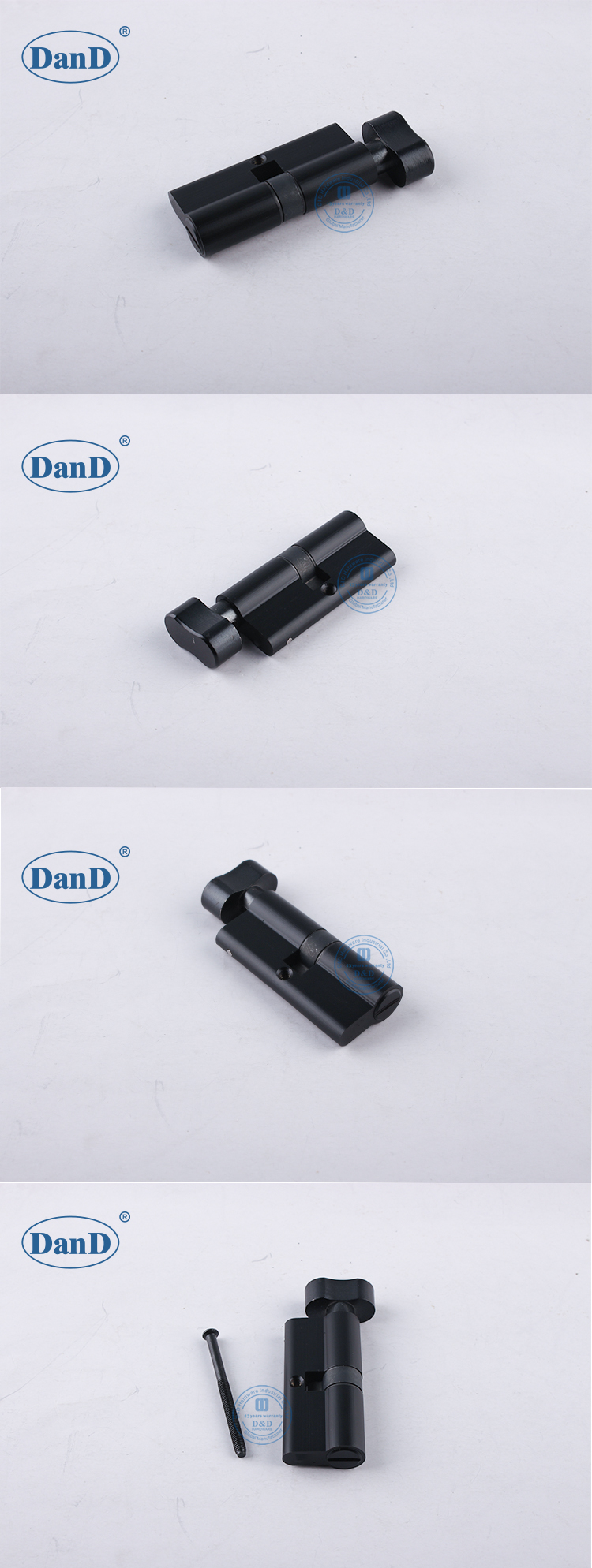 Cilindro de trava preta fosca