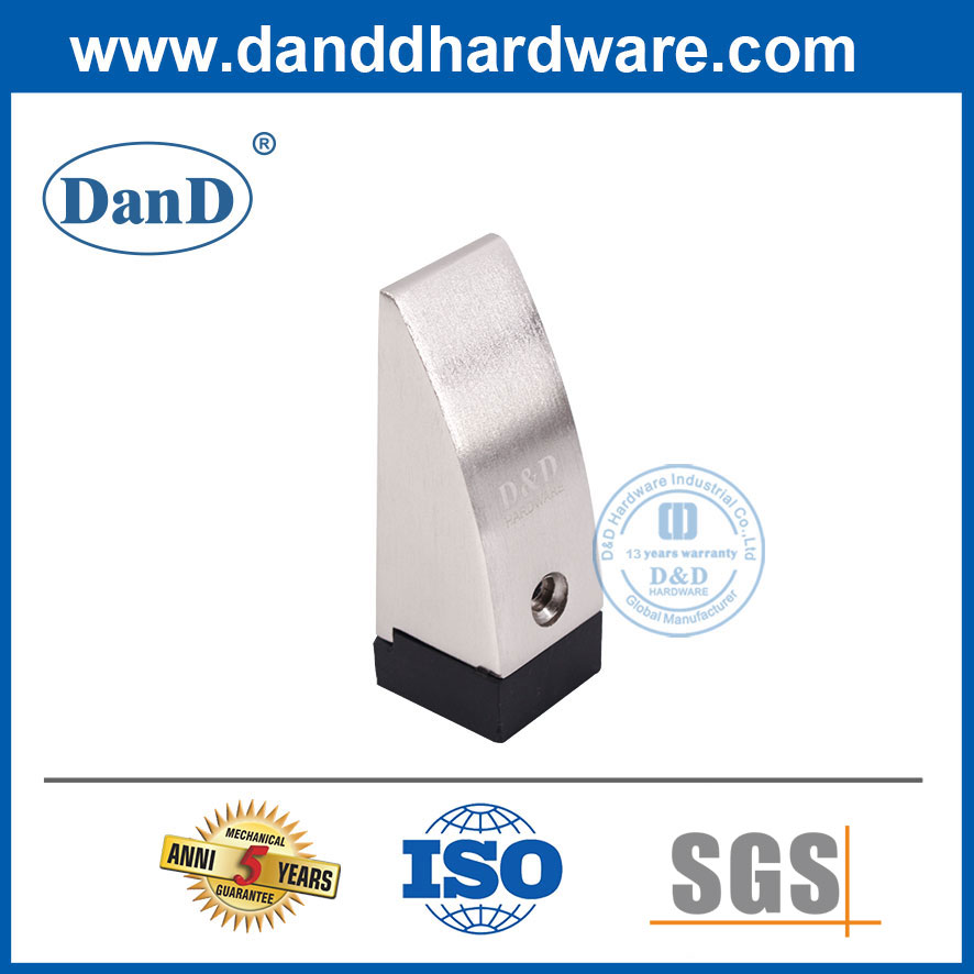 Liga de zinco da porta do quarto Liga de zinco Cetin Nickel Door Stop-DDDS013