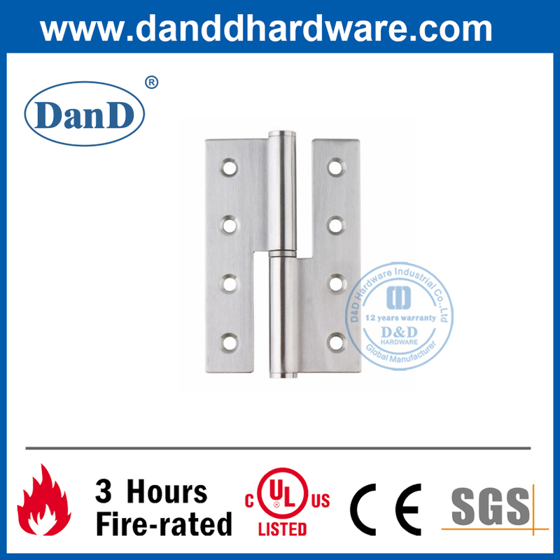 Dobradiça de aço inoxidável 201 quadrados para porta interna - DDSSS028-B