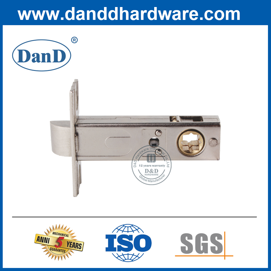 Trava tubular arquitetônica de segurança de seguros de latão sólido para travas de porta interior porta-ddml036