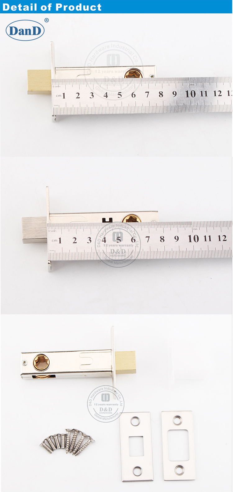 Bloqueio de Deadbolt WC para hardware de porta-d e d