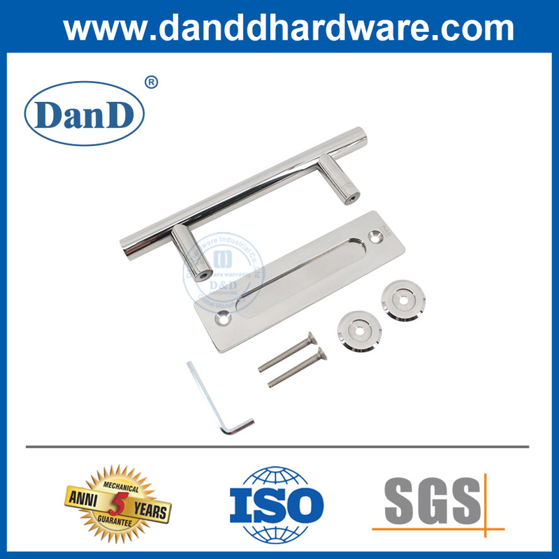 Hardware de portas de celeiro Exterior Polido Aço inoxidável Melhor porta de tração do celeiro Pull Handles-DDBD102