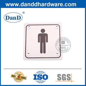 Venda quente de aço inoxidável de aço inoxidável placa de sinalização para hotel-ddsp001