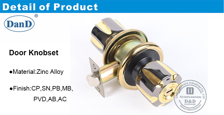 Entrada Tubular Lock-DDLK059-D e D Hardware