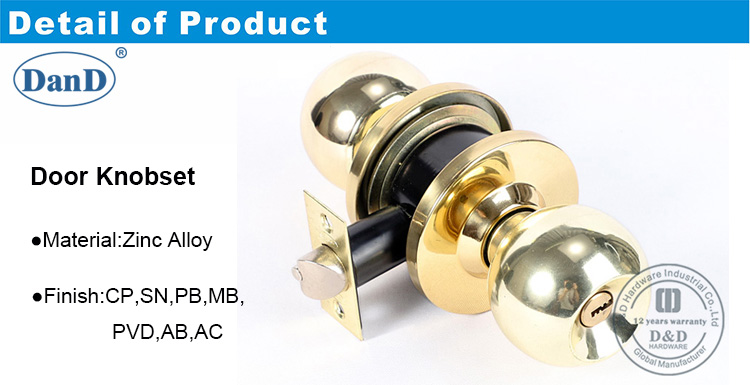 Hardware Tubular de Lockset-DDLK066-D e D