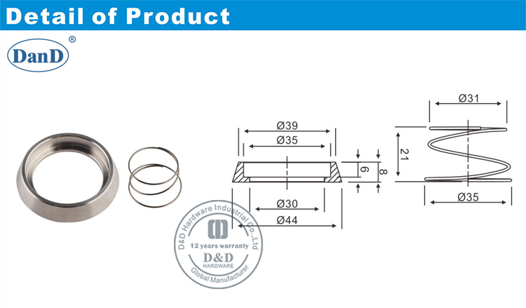 Melhor colarinho e hardware spring-d e d