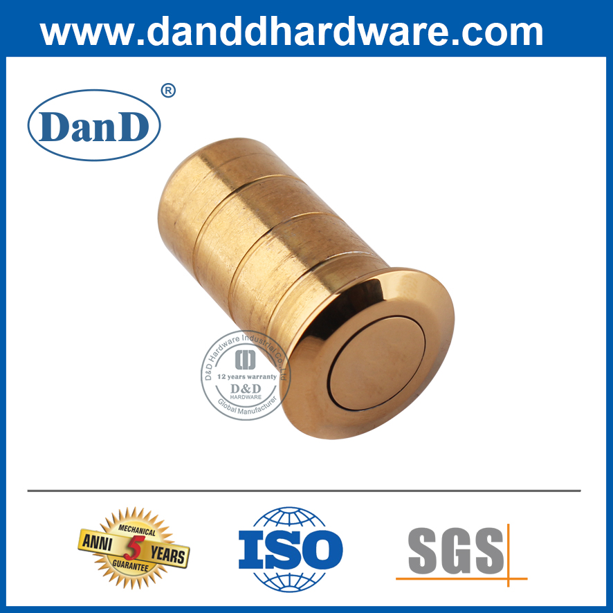 Aço inoxidável polido de latão de poeira à prova de pó para porta de metal-DDDP002
