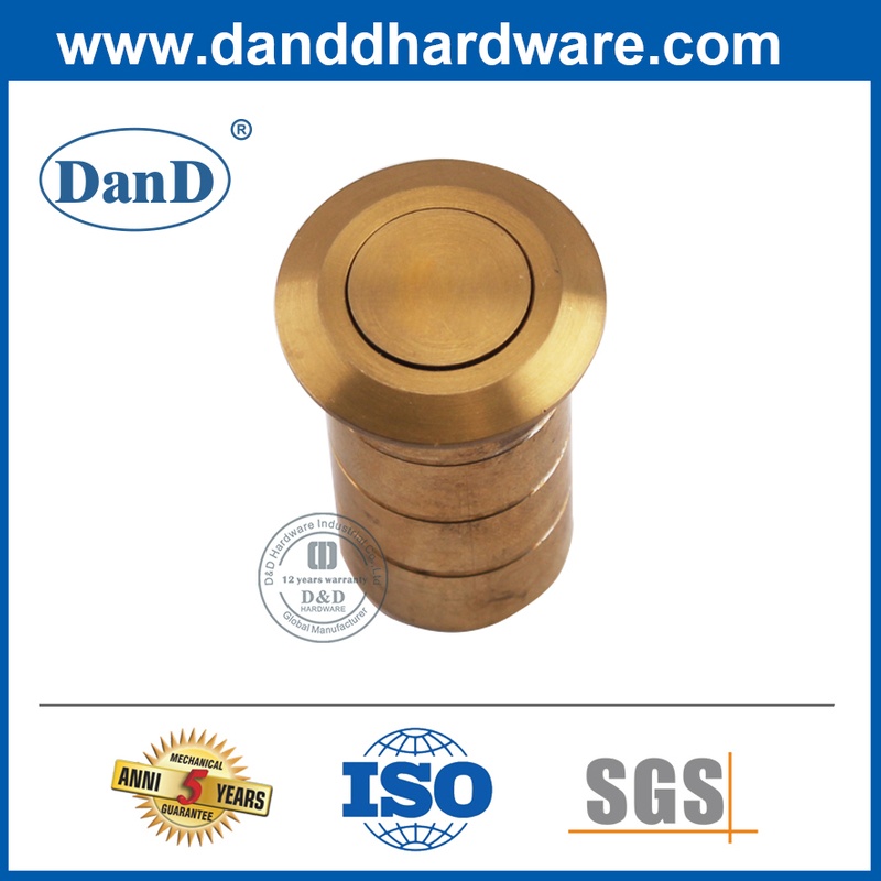 Soquete de prova de pó de latão de cetim de aço inoxidável para porta de aço DDDP002