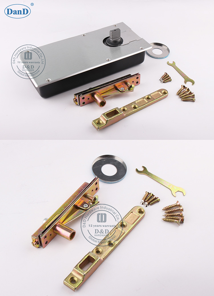 Piso da porta de vidro Spring-d e d hardware