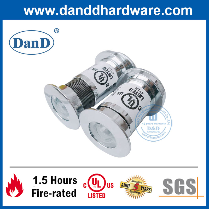 Ul listado aço de aço visualizador de orifício da porta para a porta da frente de metal-DDDV004