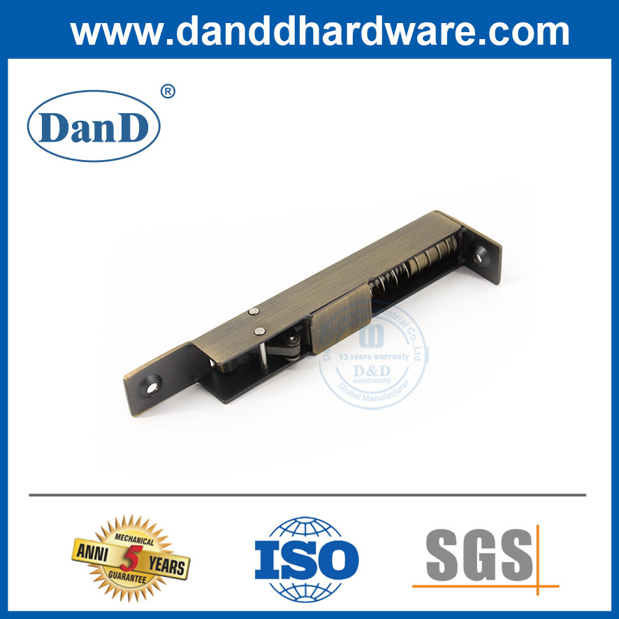 Parafusos de descarga automática de latão antigo para portas duplas-DDDB023