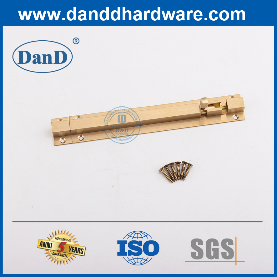 Acabamento em PVD Segurança de porta única parafusos de bronze parafusos de superfície parafuso de superfície DDDB016