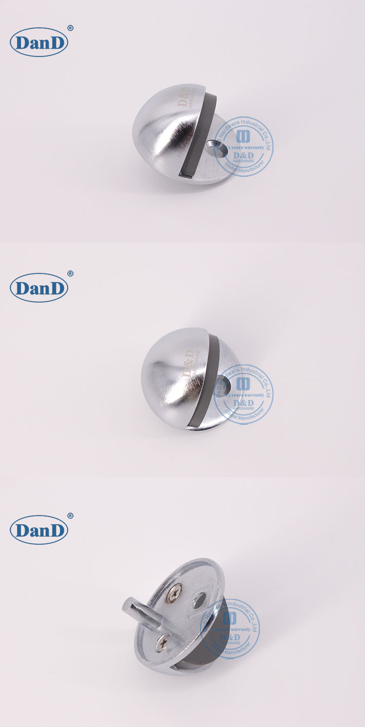 parada de porta prateada