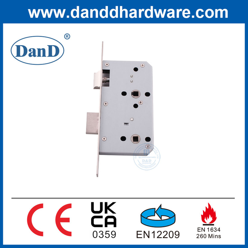 EN12209 Aço inoxidável Euro perfil Mortise Mortise para a porta do banheiro-DDML012-5578