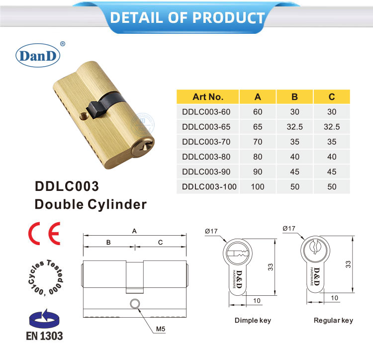 Trava de porta com chaves