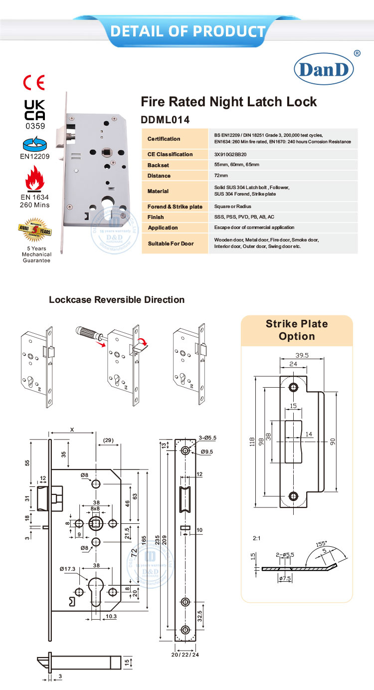 Trava de seguran&ccedil;a da porta da frente