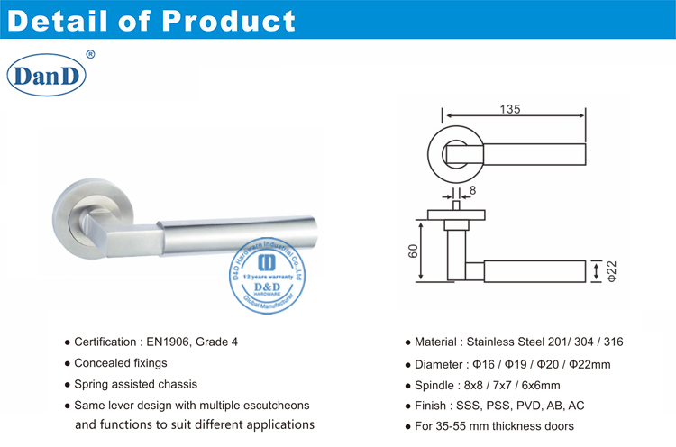 Bifold porta handles-d e d hardware