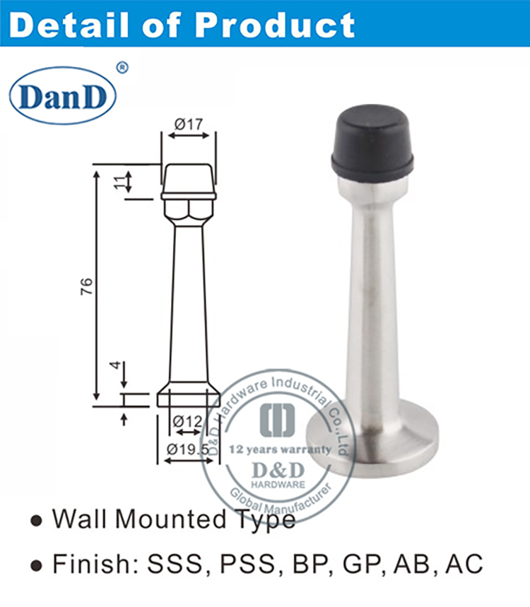 Hardware decorativo da porta decorativa e D