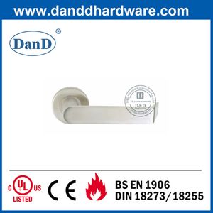 Grau personalizado 304 alavanca sólida alavanca de porta externa para porta de madeira-ddsh028