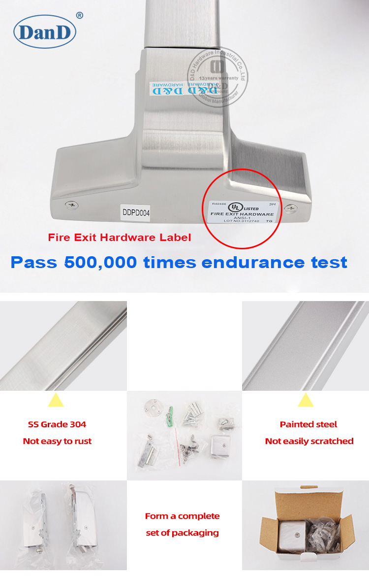 Panic push bar bloqueio 