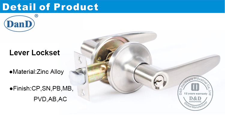 Alavanca tubular Lock-DDLK071-D e D Hardware