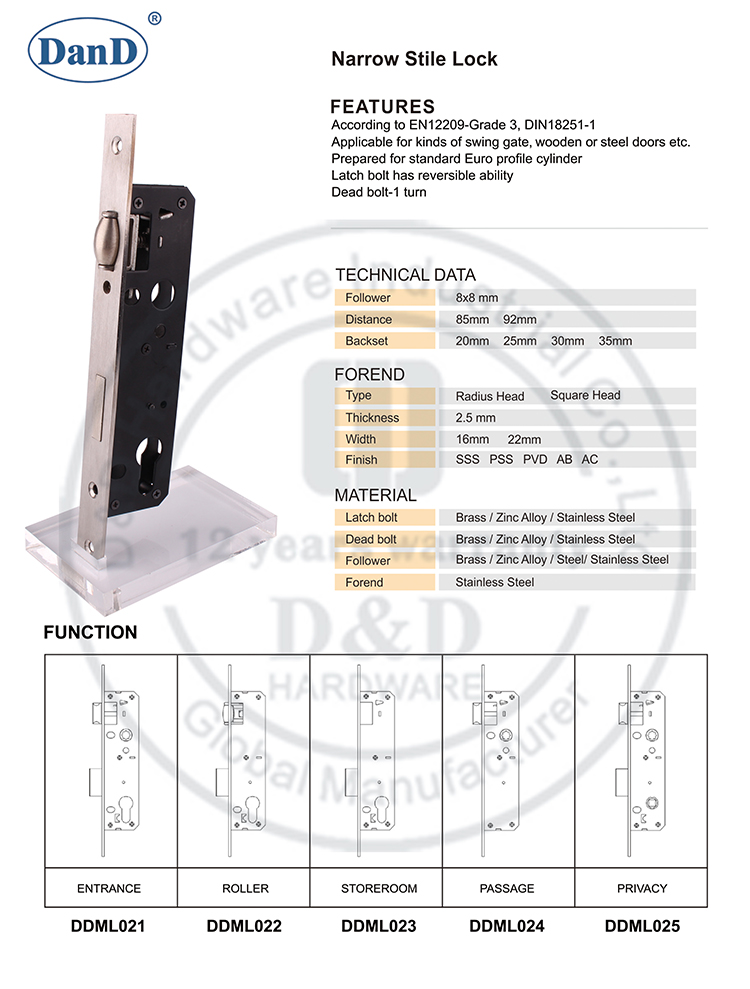 Roller Motise Lock-D e D Hardware-3085