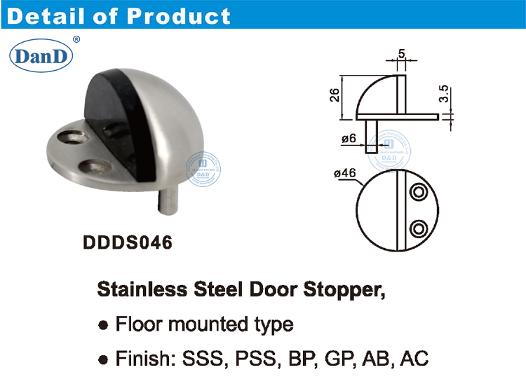 Half Moon Door Stopper