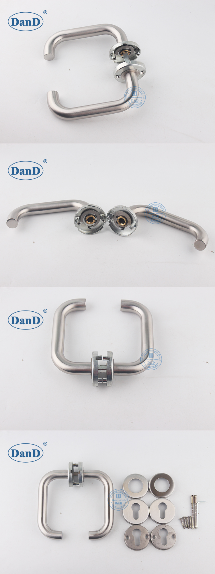 Ma&ccedil;aneta redonda da porta rosa