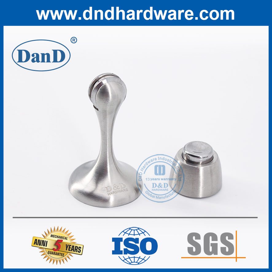 Porta de liga de zinco em aço inoxidável Porta de portas de prata PARADAS MAGNETS STOPS-DDDS027