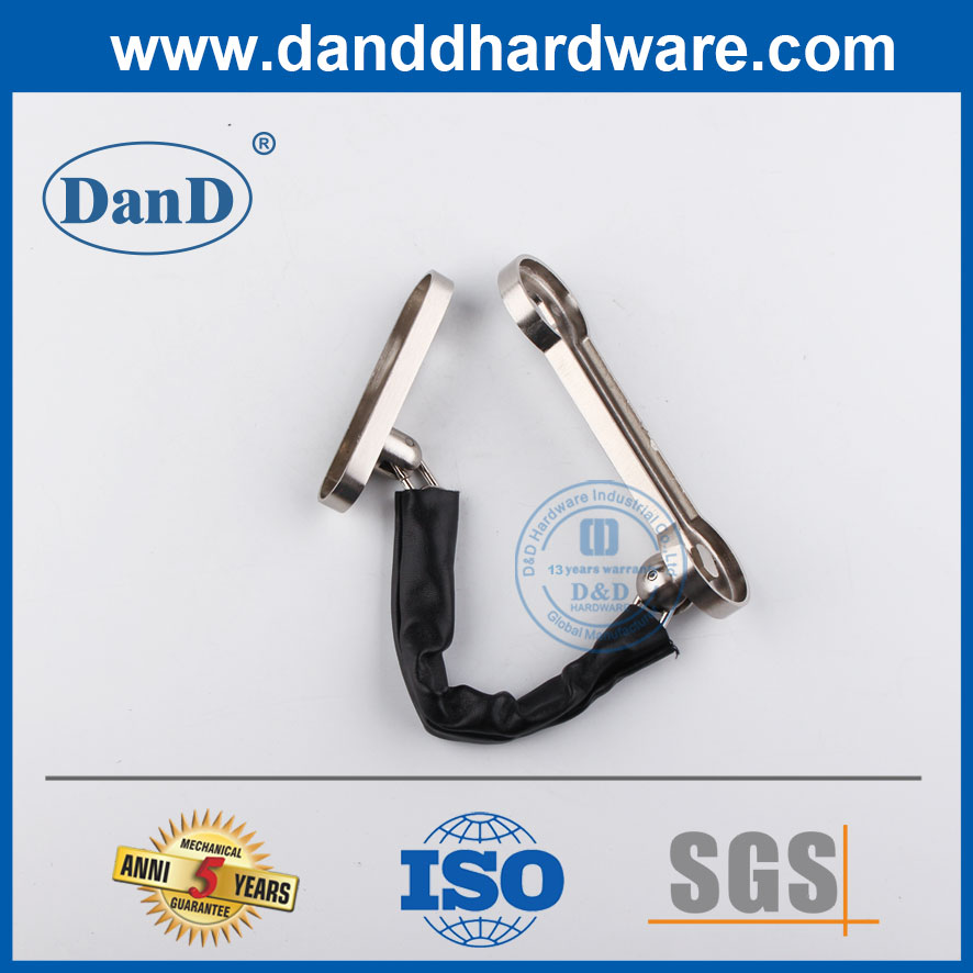 Liga de zinco de níquel de cetim da China Bom trava de corrente de porta de preço para porta interna-DDDG003