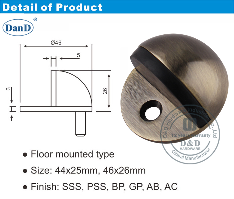 Porta de lat&atilde;o antigo Stop-d e D hardware