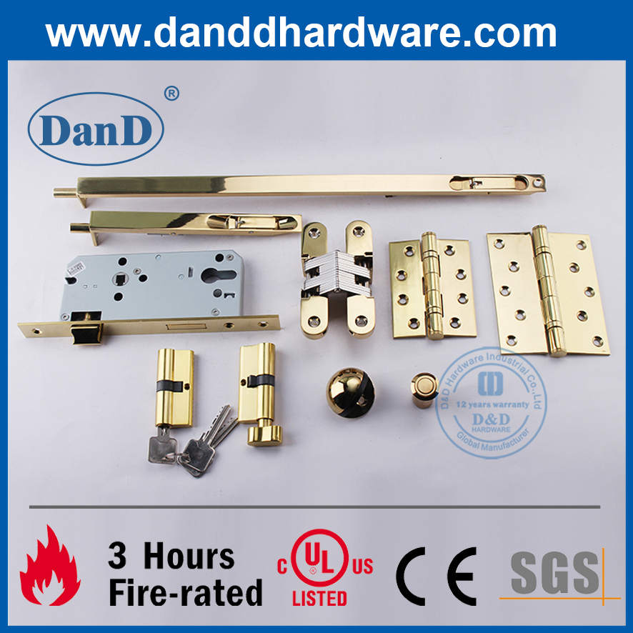 Segurança polida de latão aço inoxidável parafuso de porta de descarga dddb001