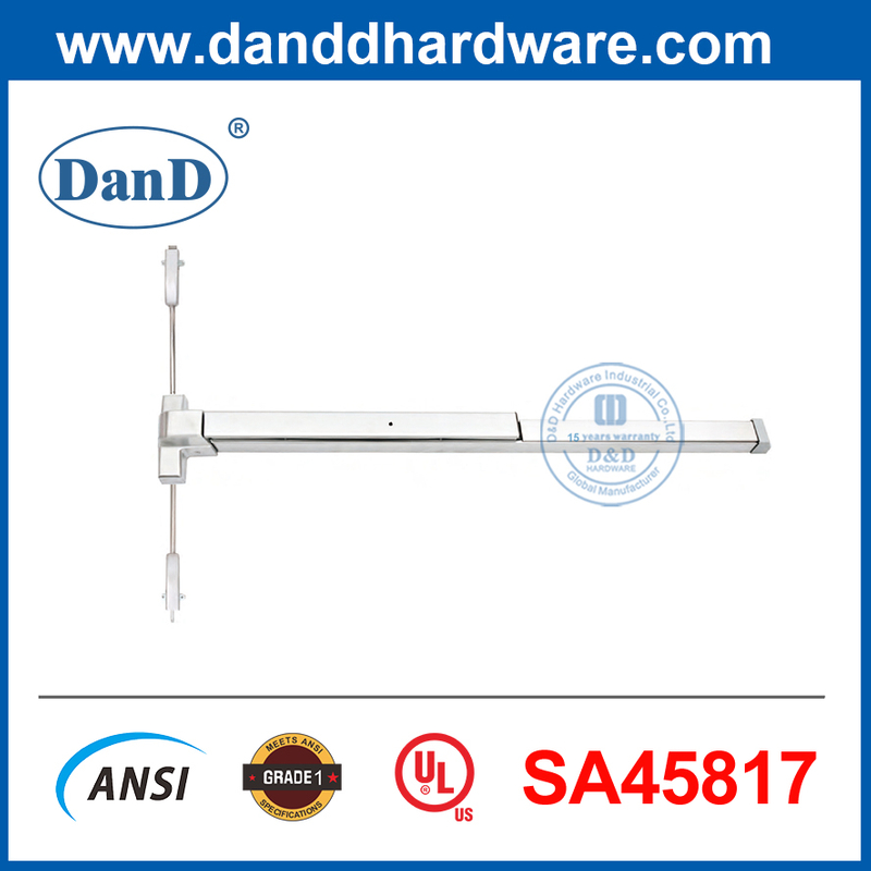 Ul305 Panic Bar Doggging Aço inoxidável PUSH PUSH FORNECIMENTOS DE BAR