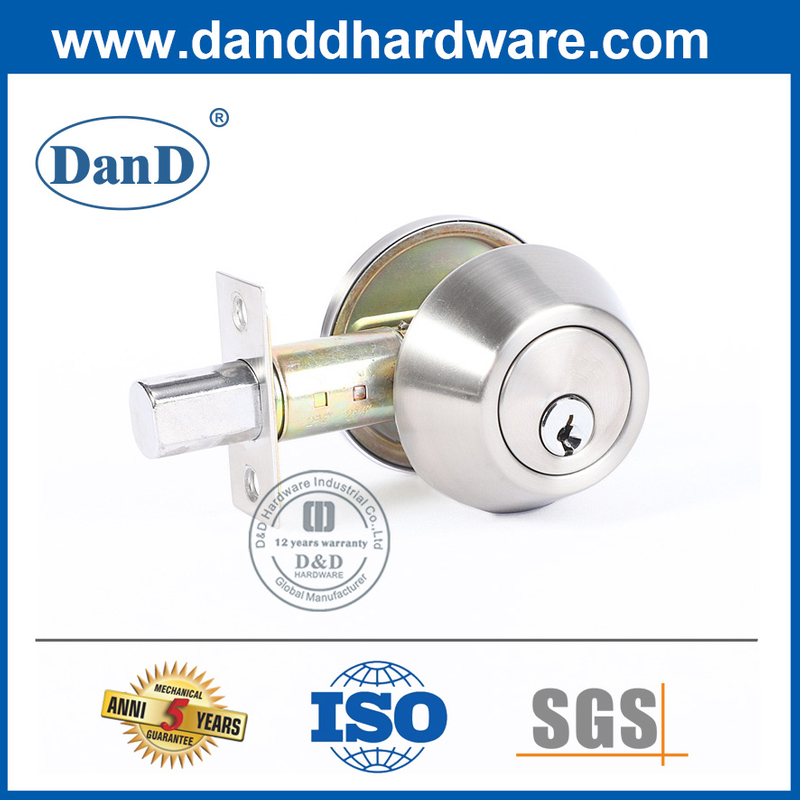 Liga de zinco cetim runhich thumb Vire Deadbolt Lockset-DDLK024