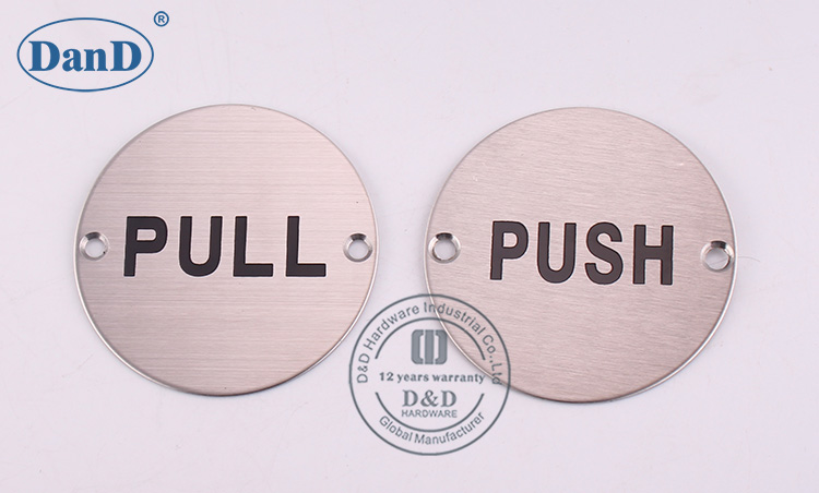 Best Pull Indication Plate-D e D Hardware