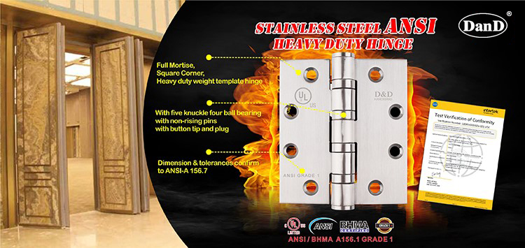 Dobradi&ccedil;a classificada por inc&ecirc;ndio para hardware de porta-d e d