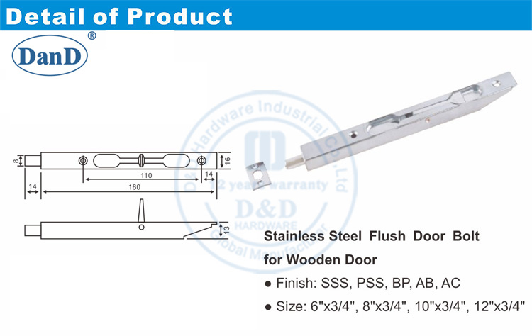Porta de inc&ecirc;ndio Bolt-D e D Hardware