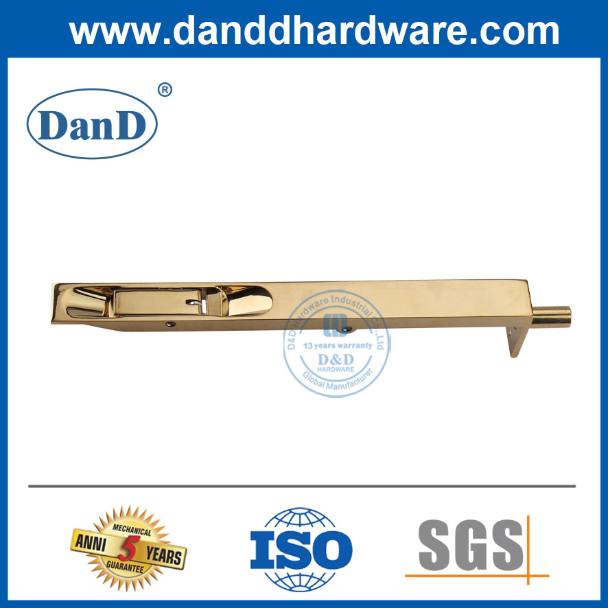 SUS304 Polded Golden Externa Porta Flush parafuso em aço inoxidável DDDB001