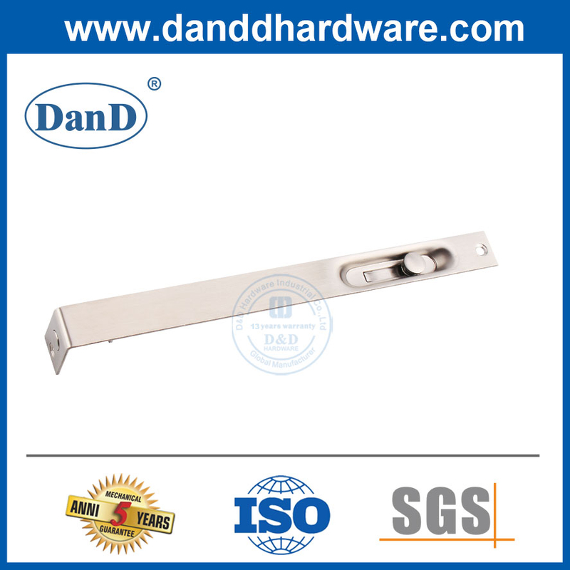 Sus304 Prata Melhor Manual Comercial Porta Bolts Flush-DDDB005
