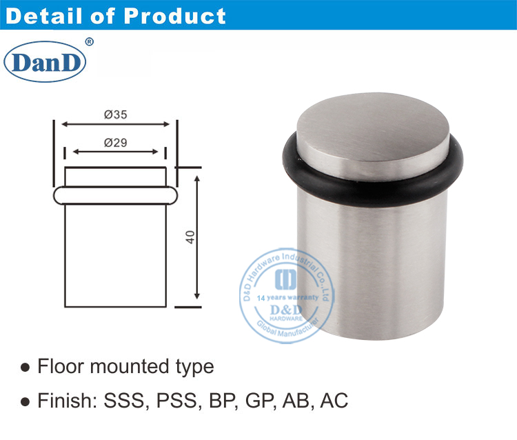 rolha da porta de borracha