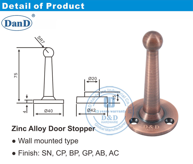 rolha de porta ao ar livre pesada