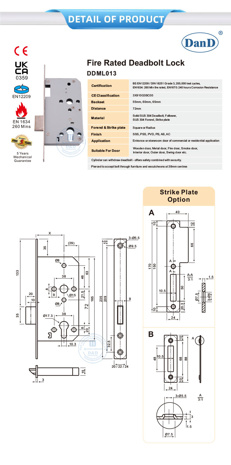 Trava de morto &agrave; prova de fogo