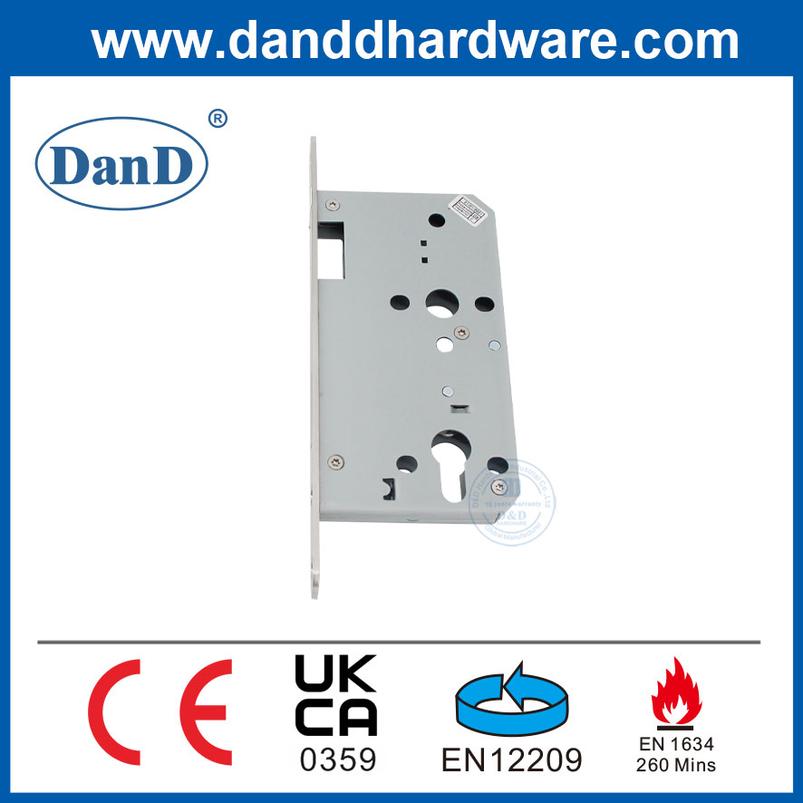 Incêndio de aço inoxidável profissional Classificação de segurança Mortise da porta interior Lock-DDML013R-6072