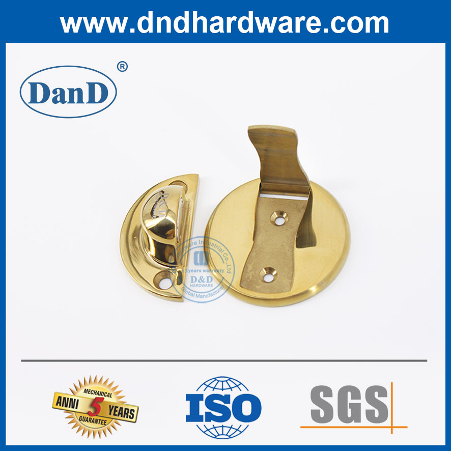 China Polida Brass Gold Aço inoxidável Parada de porta invisível para porta ao ar livre DDDS036