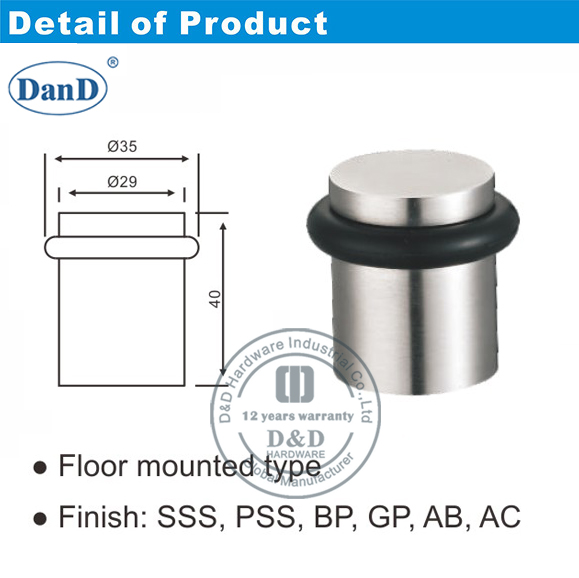 Linda porta Stops-D e D Hardware