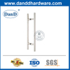 SS304 Segurança traseira para trás T Porta de vidro Pull Handle-DDPH001