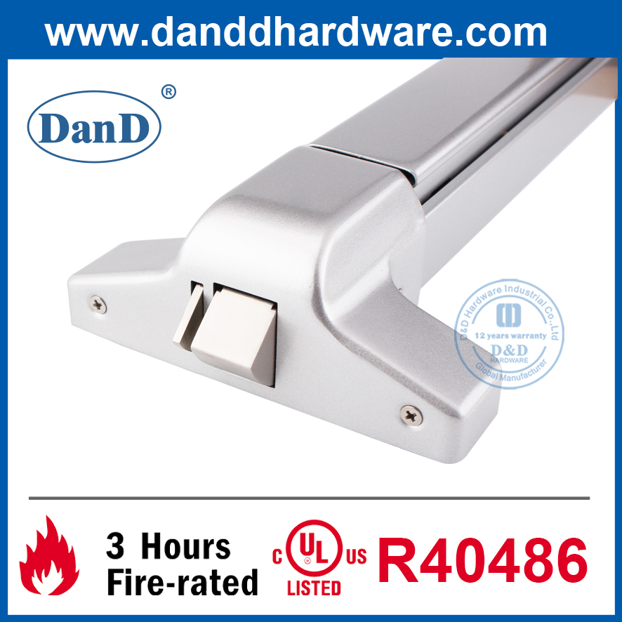 Aço Inoxidável 304 Fogo Sair Hardware Porta Comercial Push Bar-DDPD001