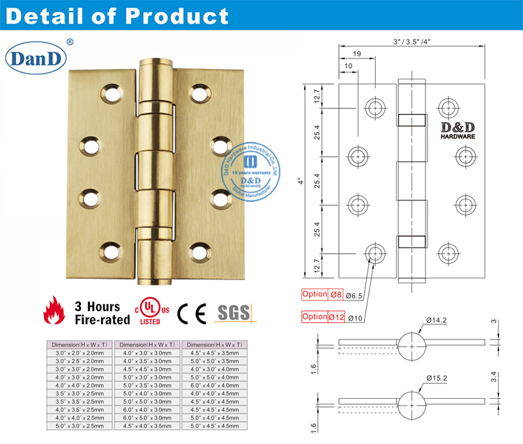 Mancha de bronze de hardware de dobradi&ccedil;a e d